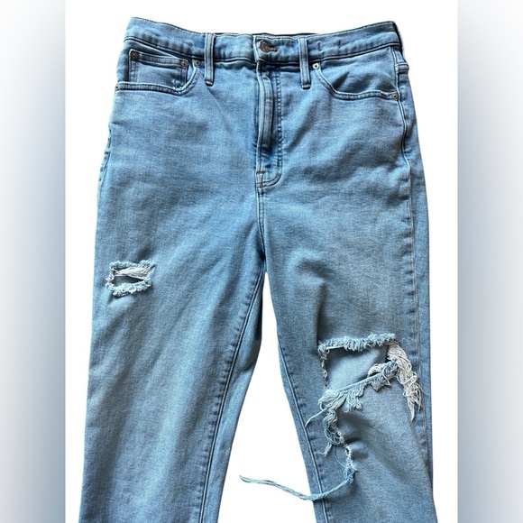 Madewell Perfect Vintage Jean Distressed High Waist Size 32 - Picture 2 of 6